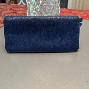 Elegant Blue Leather Wallet